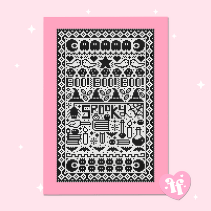 Cute Spooks Cross Stitch Pattern