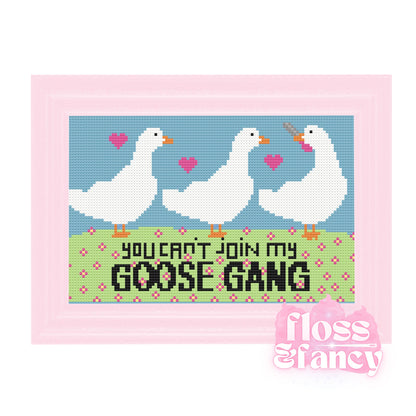 Goose Gang Cross Stitch Pattern