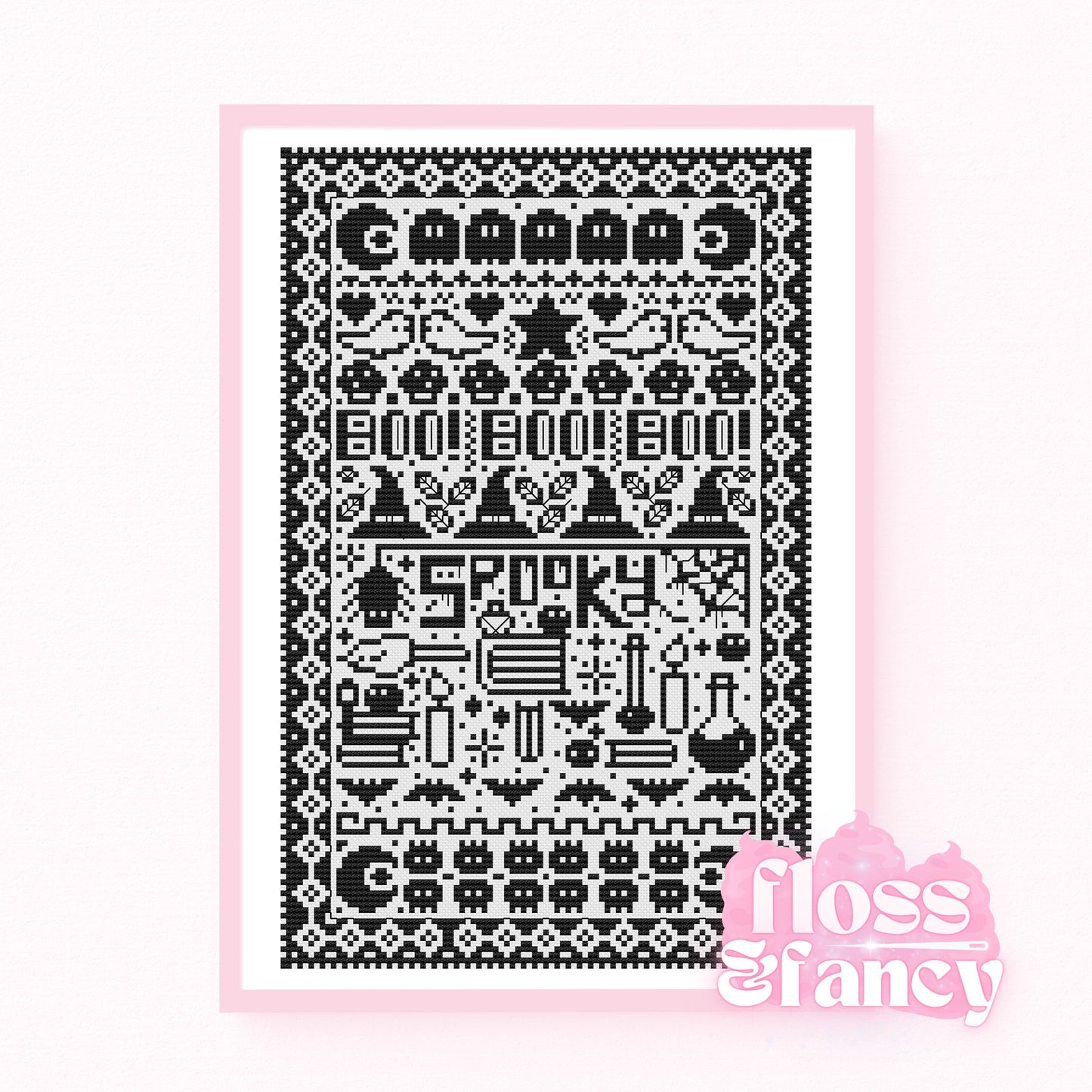 Cute Spooks Cross Stitch Pattern