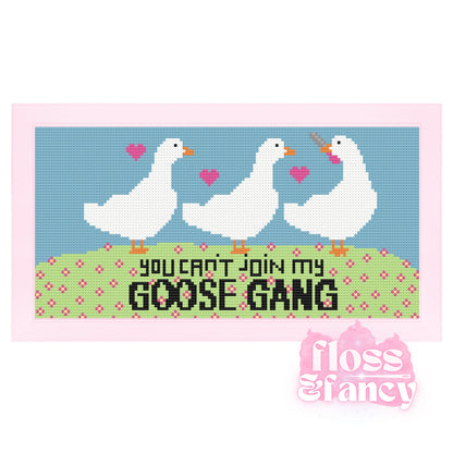 Goose Gang Cross Stitch Pattern