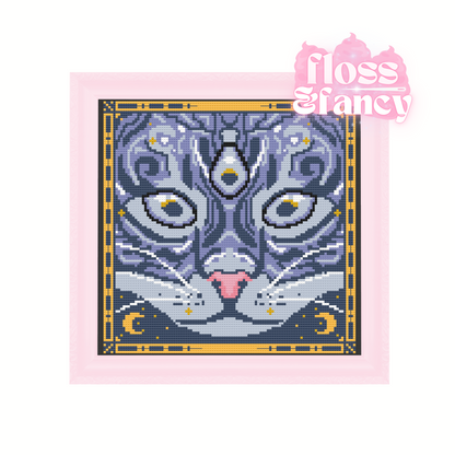 Mystic Cat Cross Stitch Pattern