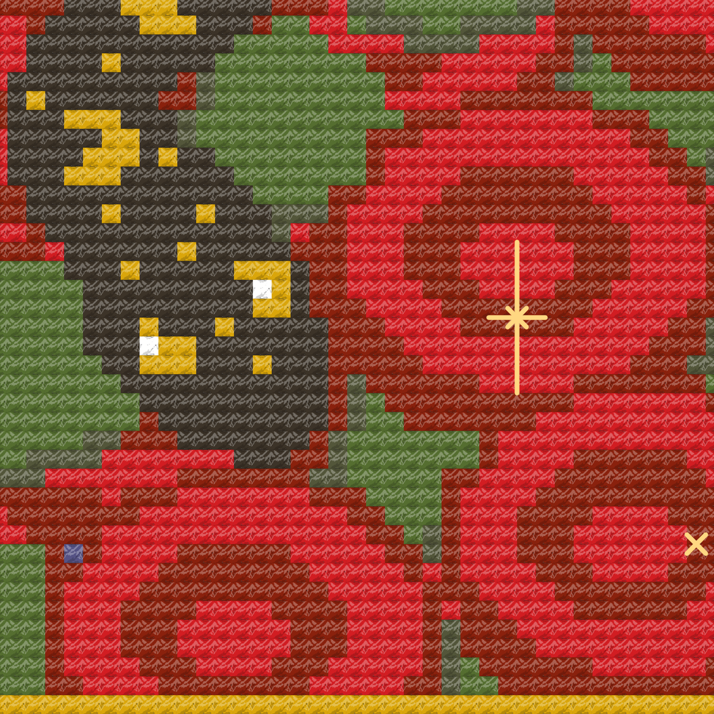 Snake & Roses Cross Stitch Pattern